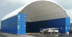 capannone Tensostruttura container copertura