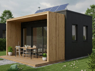 moduli prefabbricati affiancati abitativi