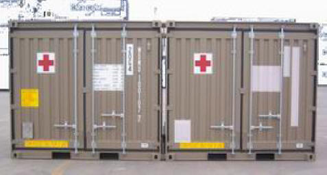 Container 10' Protezione Civile Esercito